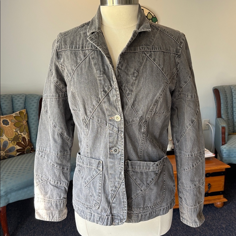 Stylish Gray Denim Jacket